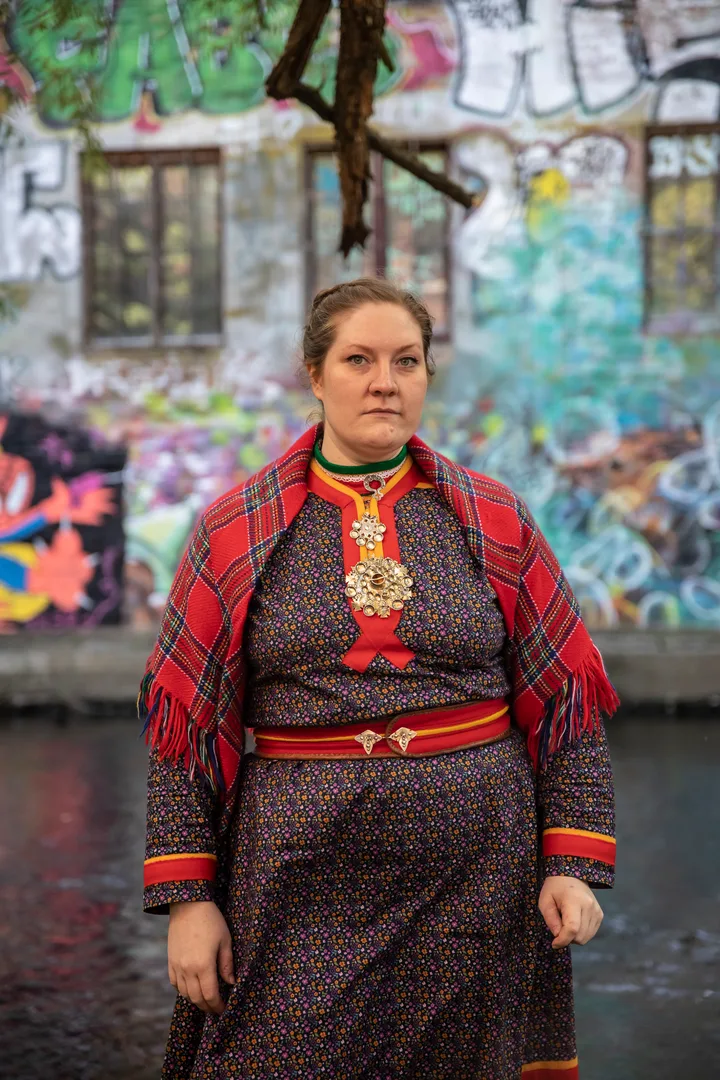 Co curator of The Sami Pavilion Liisa Ravna Finbog Photo Eirin Torgersen OCA Eirin Torgersen OCA Co curator of The Sami Pavilion Liisa Ravna Finbog Photo Eirin Torgersen OCA